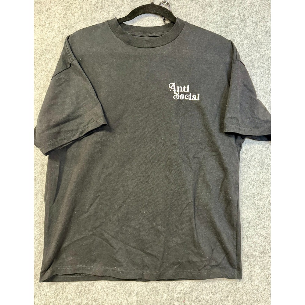 Jaqwin T-shirt "Anti Social" Black‎ Size M